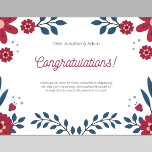 Carte de félicitations