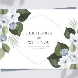 Carte de remerciements deuil