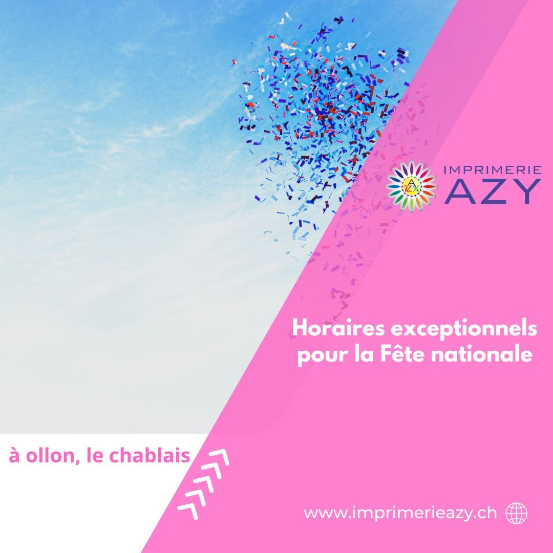 Horaires exceptionnels pour la Fête nationale