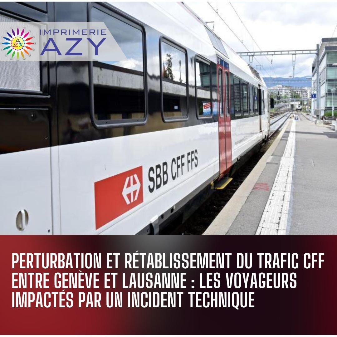Perturbation et rétablissement du trafic CFF entre Genève et Lausanne